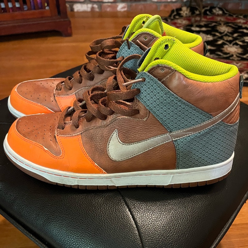 ‘07 Nike Dunk High Premium “Orange Blaze”